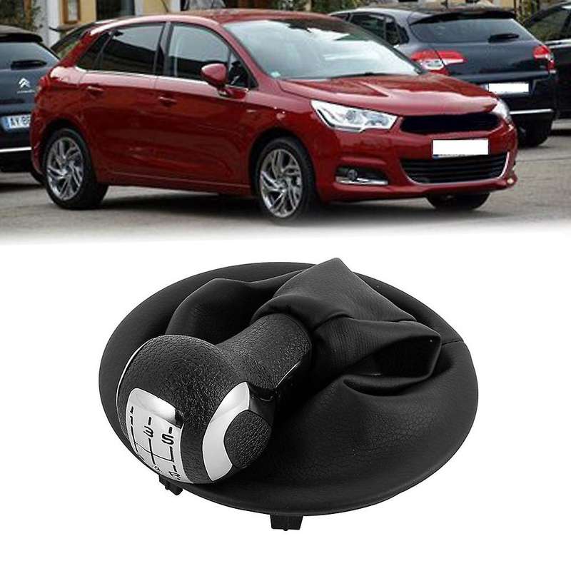 for 206 C2 C3 C4 Elysee Shifter Car Leather Boot Shift Knob Head Lever Cover