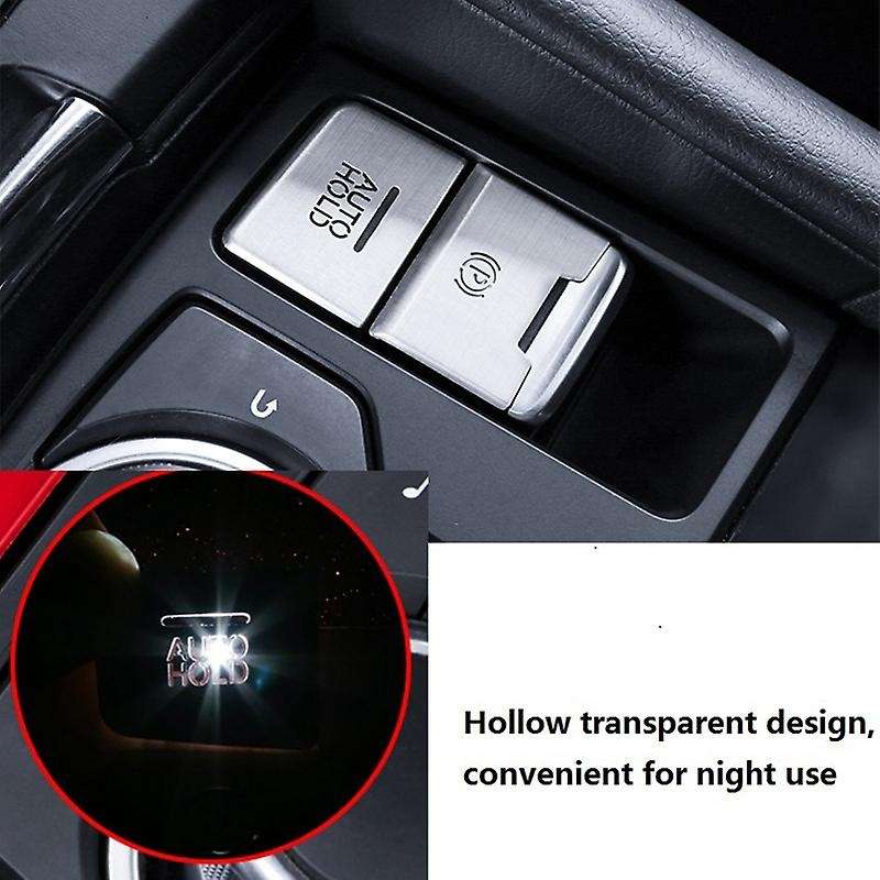 for 3 Axela -4 -5 Car Aluminum Electronic Handbrake Parking Brake & Multimedia Button Cover Frame Tr