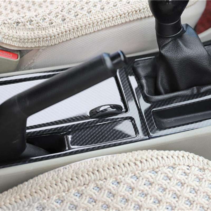 for 3 Alexa 2003-2008 Carbon Fiber Control Water Cup Holder Cover Frame Panel Trim Sticker