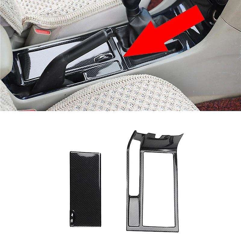 for 3 Alexa 2003-2008 Carbon Fiber Control Water Cup Holder Cover Frame Panel Trim Sticker