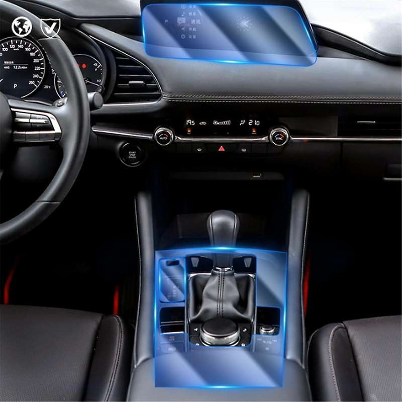 for 3 Axela 2017 2018 2020 2021 Door Center Console Gear Navigation Full Set Of Interior Line Prote