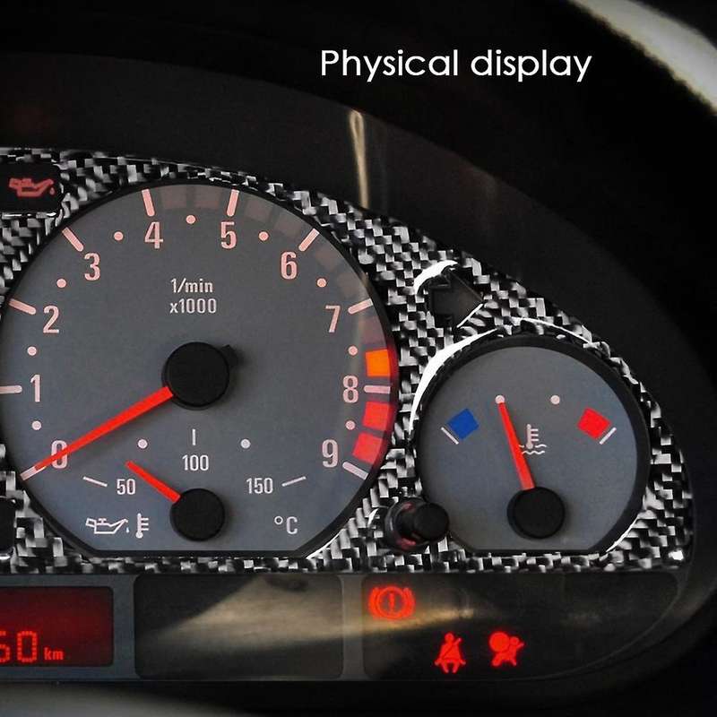 for 3 E46 M3 1998-2005 Carbon Fiber Internal Instrument Panel Decorative Frame Dashboard Cover Stick