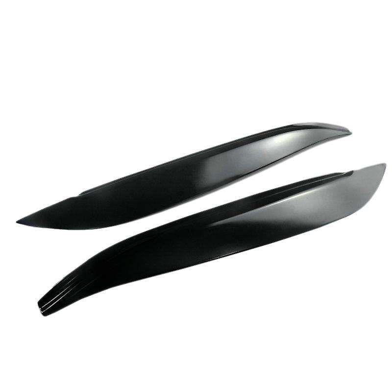 for 3 Hatchback 2004-2009 Glossy Black Front Headlights Eyebrow Eyelid Sticker Trim Car Decoration