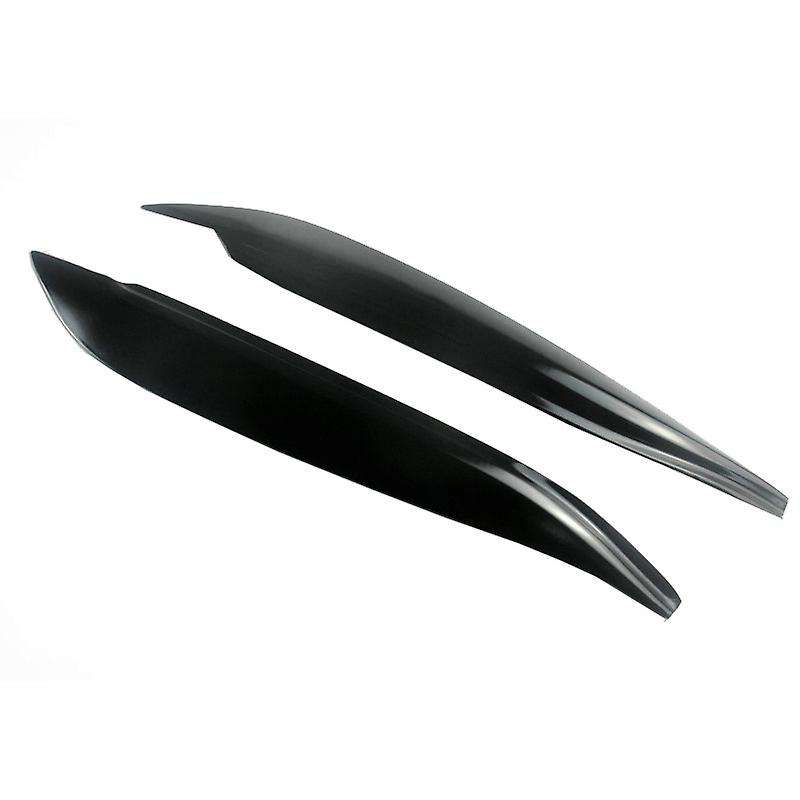 for 3 Hatchback 2004-2009 Glossy Black Front Headlights Eyebrow Eyelid Sticker Trim Car Decoration