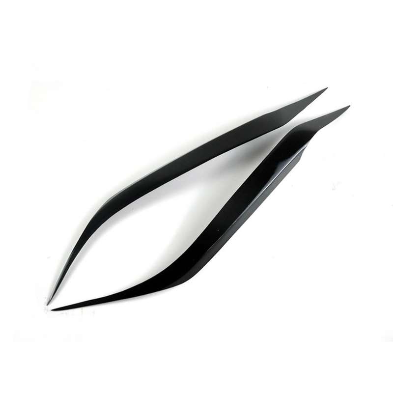 for 3 Sedan 2004-2009 Glossy Black Car Sticker Front Headlights Eyebrow Eyelid Trim Cover