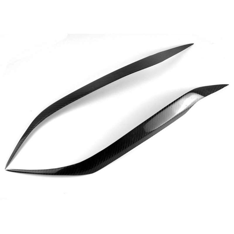 for 3 Sedan 2004-2009 Carbon Fiber Car Sticker Front Headlights Eyebrow Eyelid Trim Cover