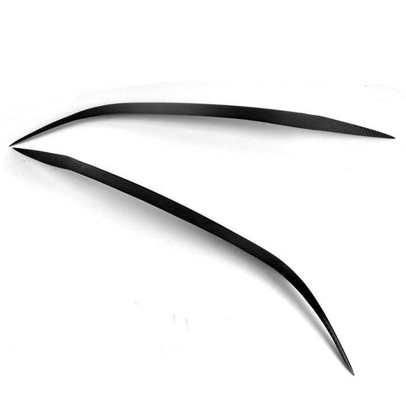 for 3 Sedan 2004-2009 Carbon Fiber Car Sticker Front Headlights Eyebrow Eyelid Trim Cover