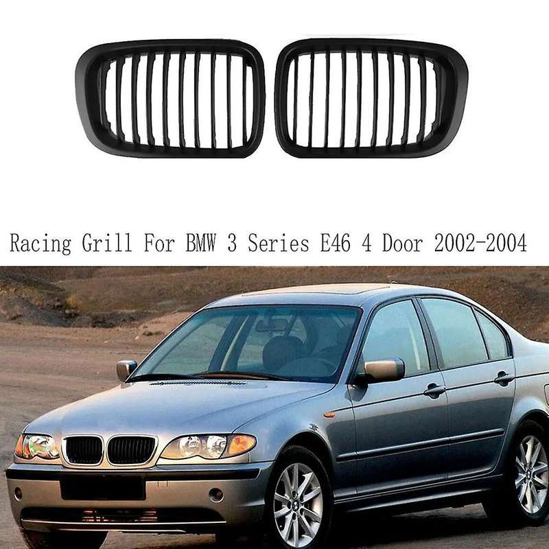 for 3 Series E46 4 Door 2002-2005 Car Front Bumper Grilles Racing Grill Kidney Auto Grills Accessori