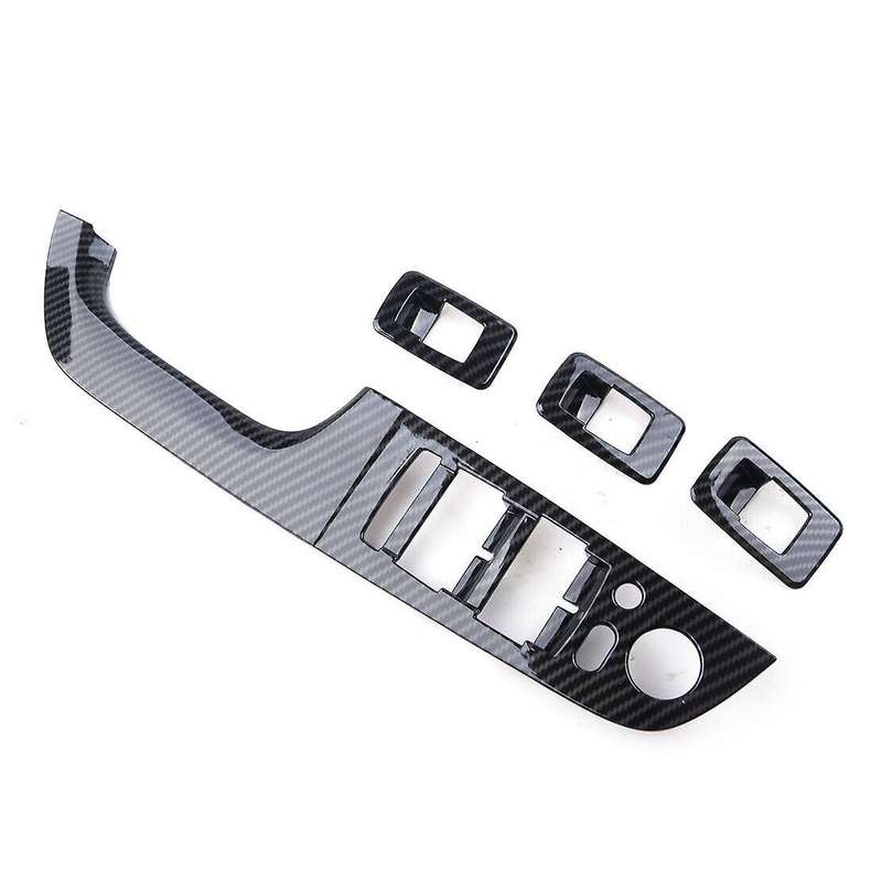 for 3 Series E90 Carbon Fiber Button Panel Switch Button Frame Armrest Cover Sticker Trim