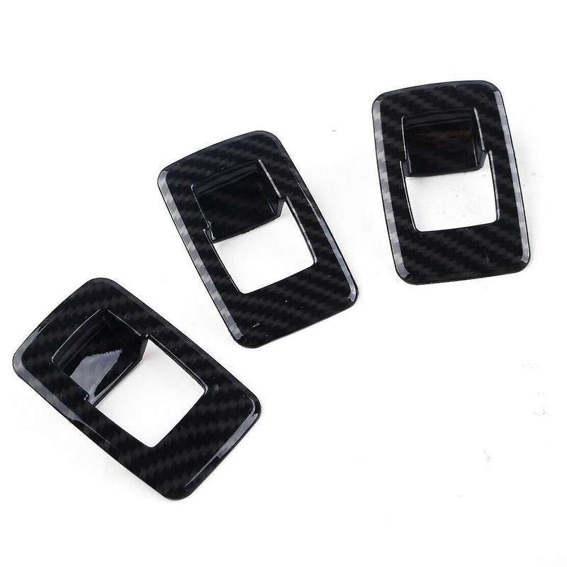 for 3 Series E90 Carbon Fiber Button Panel Switch Button Frame Armrest Cover Sticker Trim