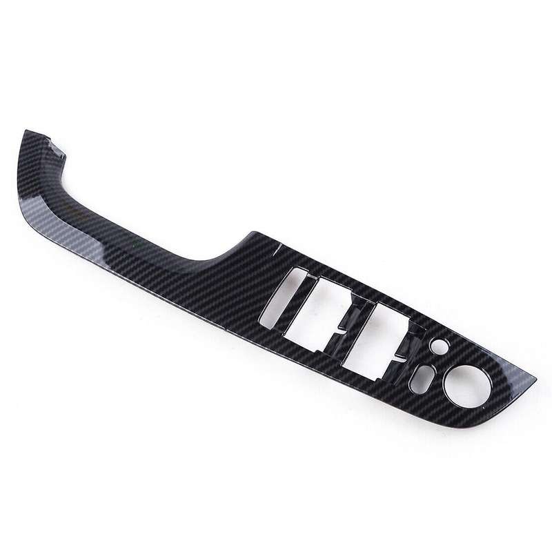 for 3 Series E90 Carbon Fiber Button Panel Switch Button Frame Armrest Cover Sticker Trim