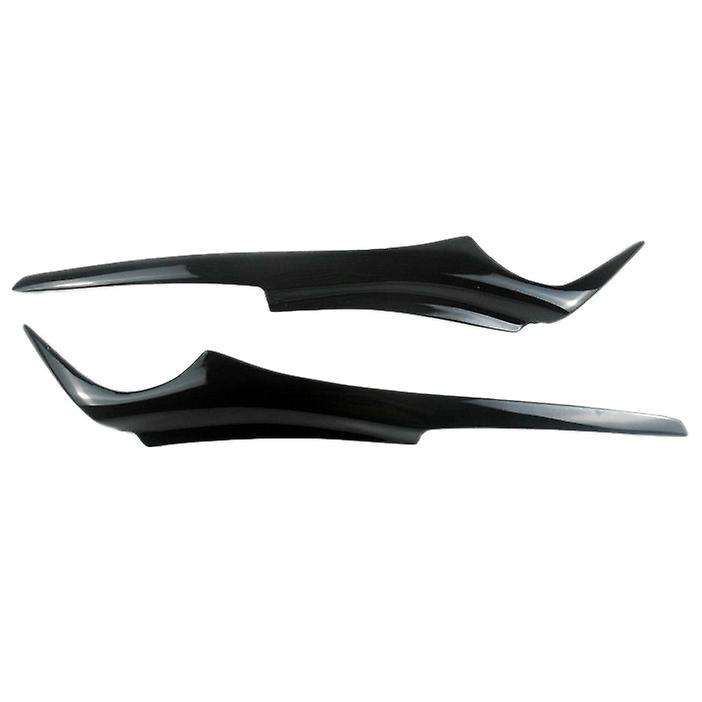 for 3 Series E90 E91 2006-2011 Glossy Black Car Sticker Front Headlights Eyebrow Eyelid Trim Cover A