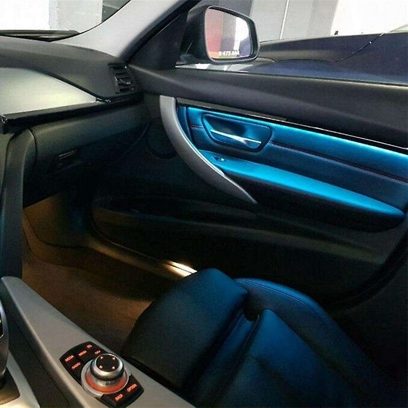 for 3 Series F30 Neon Interior Door Ambient Lights Decorative Lightings Strip LED Lights Blue