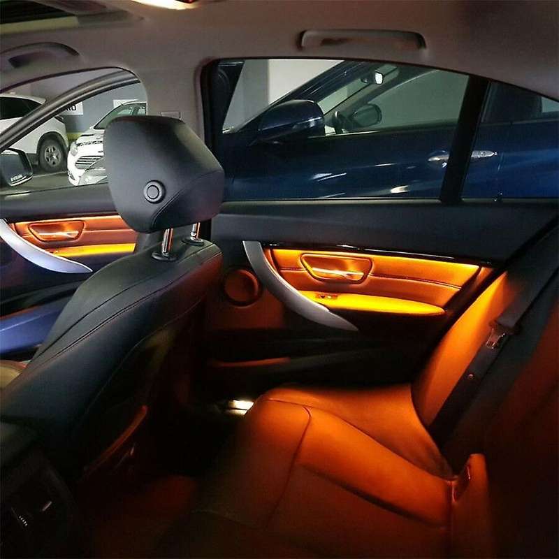 for 3 Series F30 Neon Interior Door Ambient Lights Decorative Lightings Strip LED Lights Blue