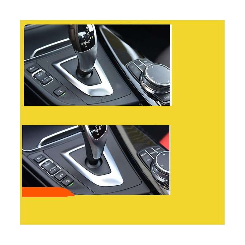 for 3 Series F30 Black Gear Lever Trim for 4 Series 318 Gear Lever Base Panel Trim Frame Cover