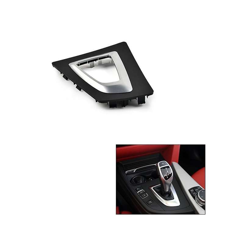 for 3 Series F30 Black Gear Lever Trim for 4 Series 318 Gear Lever Base Panel Trim Frame Cover