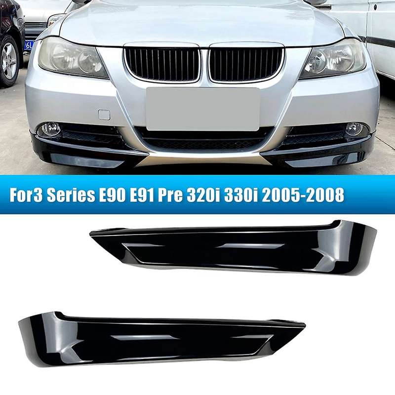 for 3 Series E90 E91 Pre 320i 330i 2005-2008 Front Bumper Lip Angle Diffuser Splitter Spoiler Prote