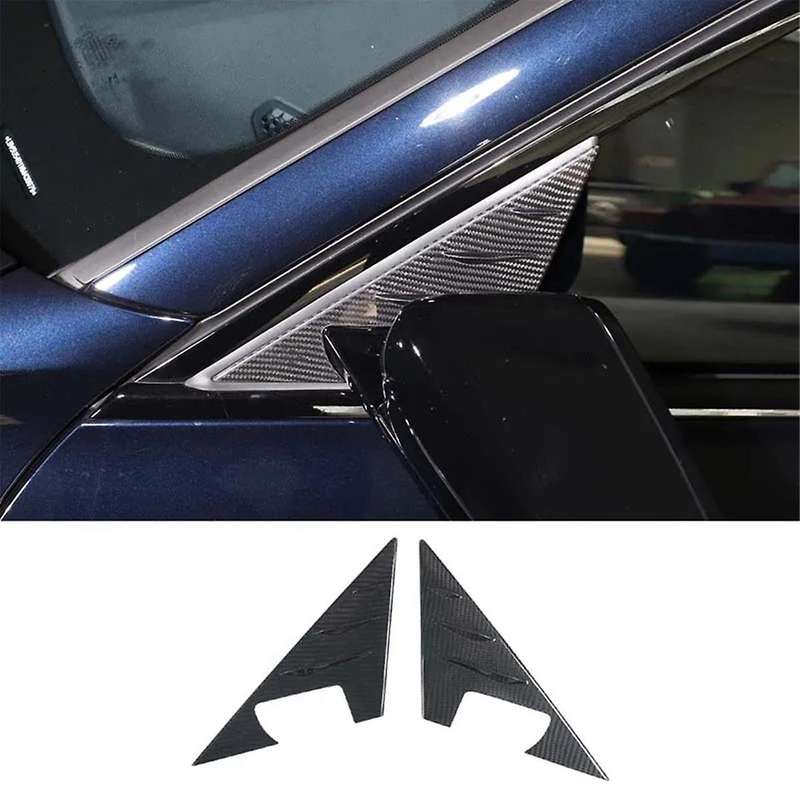 for 3 Series G20 G28 2020-2023 Real Carbon Fiber A-Pillar Triangle Cover Trim Decorative Exterior A