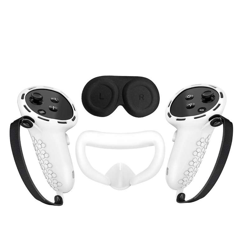 for 3 Silicone Case+Handle Case+Face Cover+Blackout Mask Full Kit Anti-Leakage Nose Pad VR Silicone