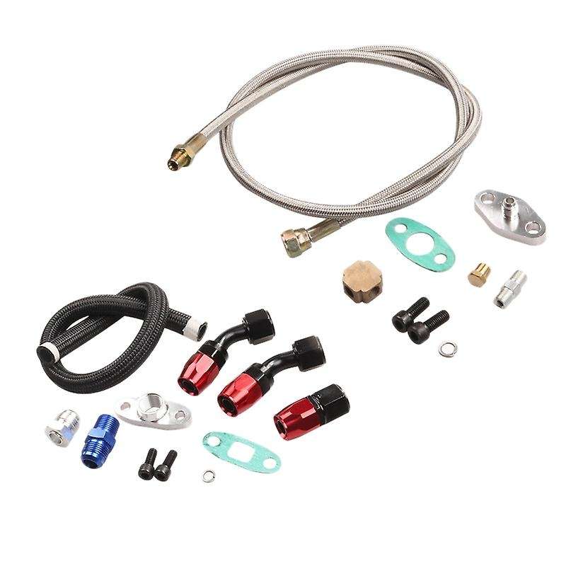for 3 T4 T3/T4 T70 T66 to Turbine Oil Supply and Return Oil Drain Pipe Kit BU+SL Water Universal Tur
