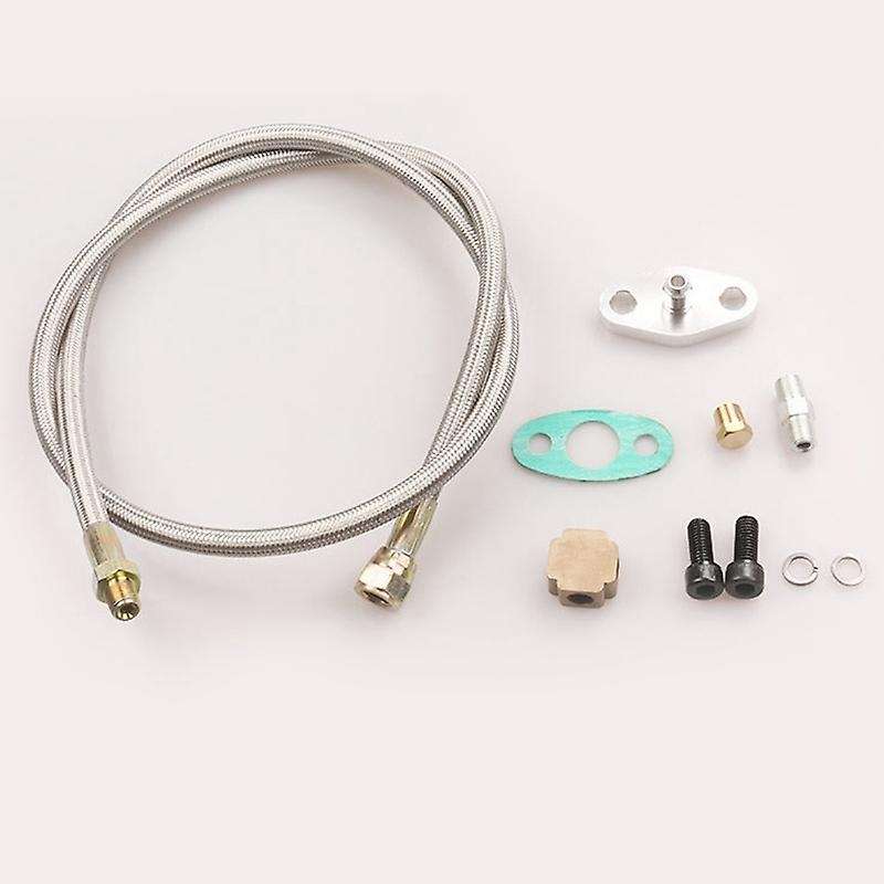 for 3 T4 T3/T4 T70 T66 to Turbine Oil Supply and Return Oil Drain Pipe Kit BU+SL Water Universal Tur