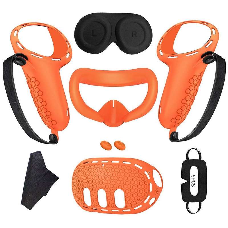 for 3 Silicone Case+Handle Case+Face Cover+Blackout Mask Full Kit Anti-Leakage Nose Pad VR Silicone