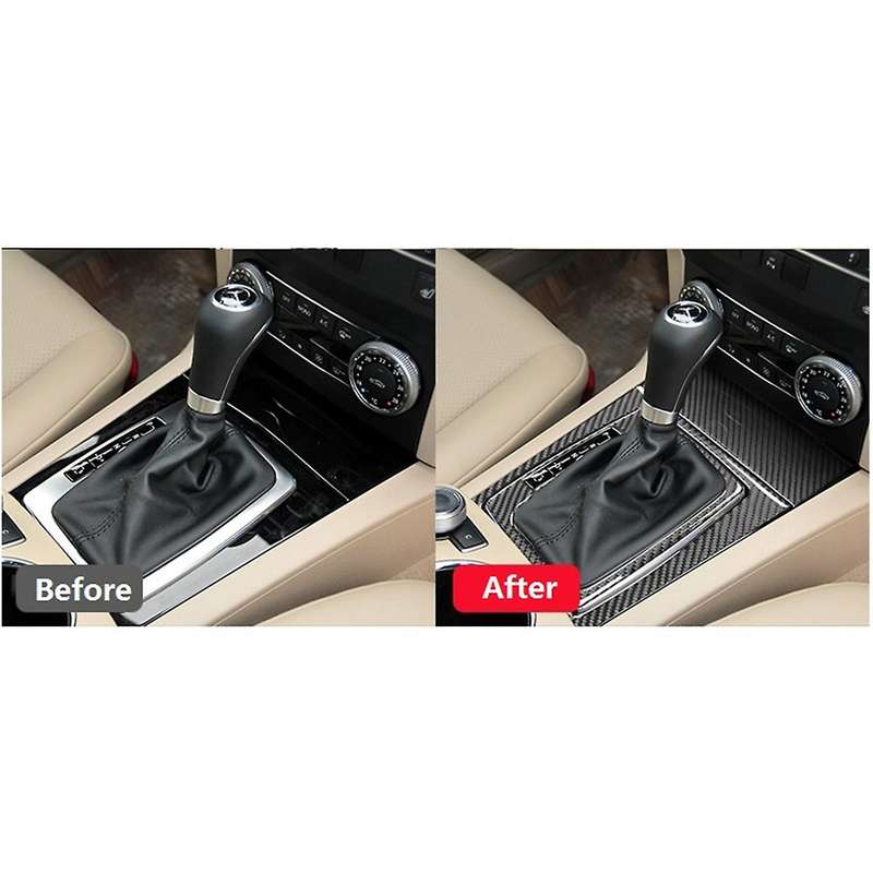 for 300 350 250 2008-2015 Gear Shift Panel Kit Carbon Fiber Decoration Sticker Interior Accessories