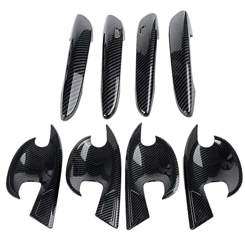 for -30 2020 2021 Carbon Fiber Car Door Handle Protective Protective and Door Handle Outer Bowl Trim