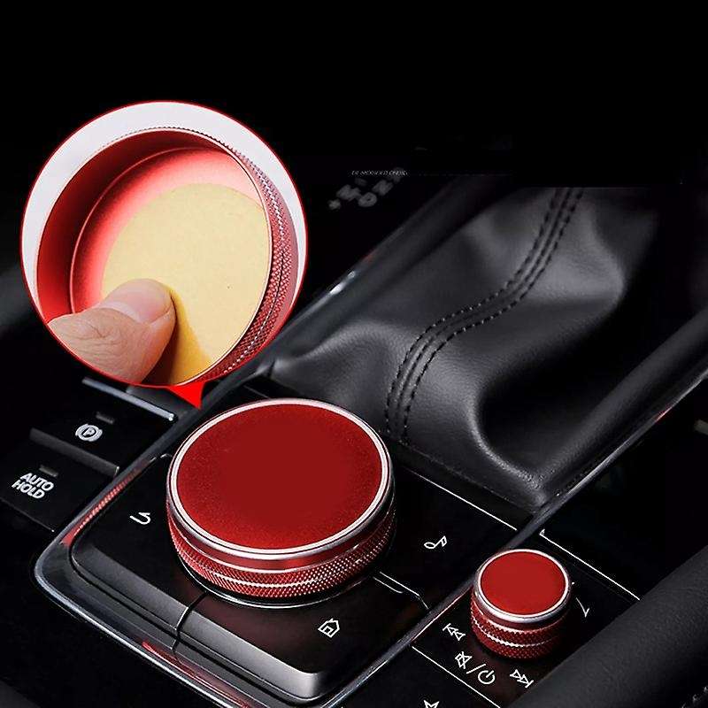 for -30 CX30 2021 2020 Multimedia Switch Trim Cover A/C Knob Ring Cover Sticker Interior Modificatio