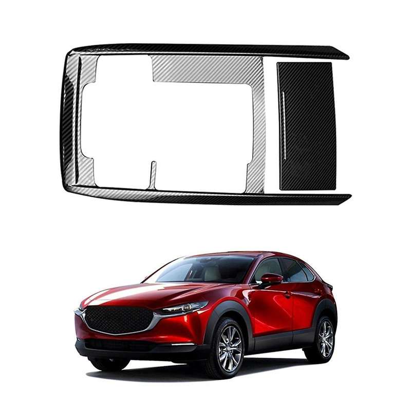 for -30 Cx30 2020-2022 2023 Stainless Black Console Gear Panel Frame Console Gear Shift Panel Cover