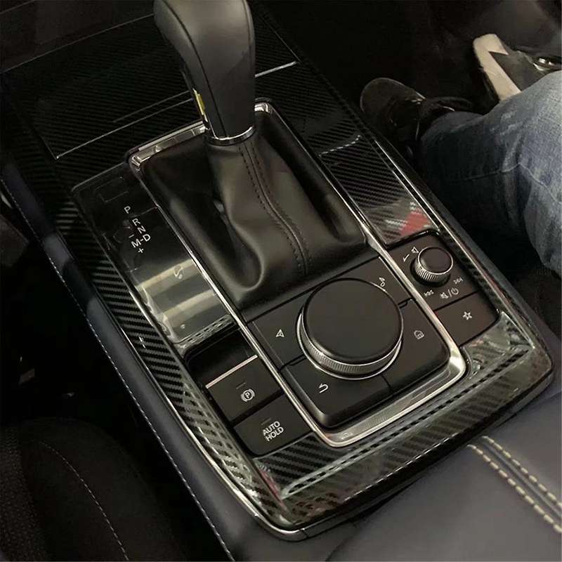 for -30 Cx30 2020-2022 2023 Stainless Black Console Gear Panel Frame Console Gear Shift Panel Cover