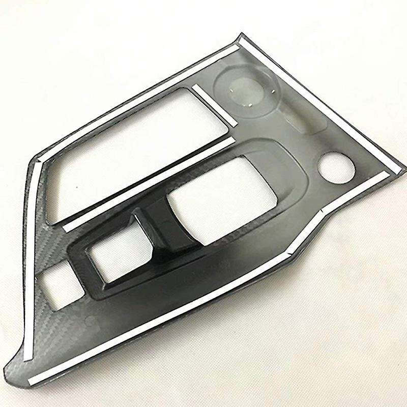 for 3008 Gt 2016 2017 2018 Carbon Fiber Gear Shift Panel Cover Car Decoration Trim Interior Accessor