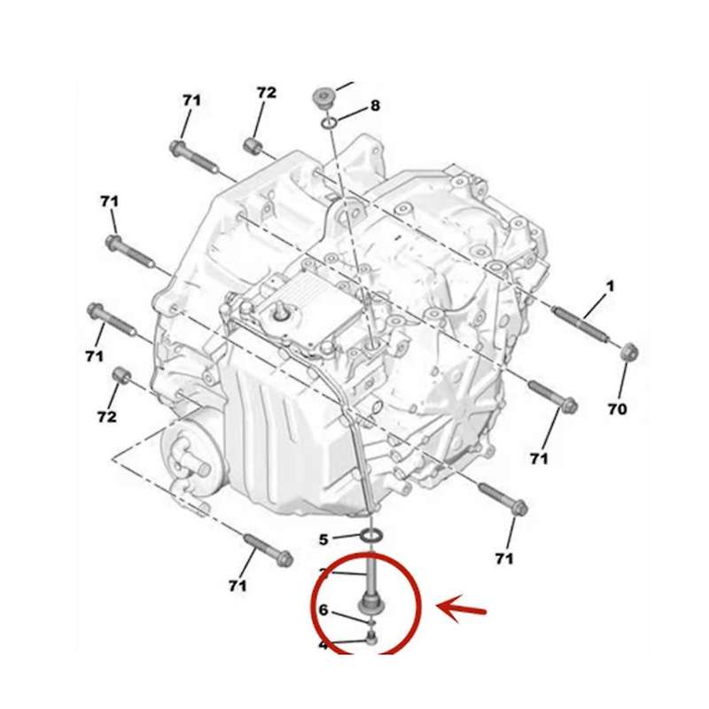 for 3008 408 508 Rcz C4 C5 Ds5 Gearbox Oil Drain Screw 221347