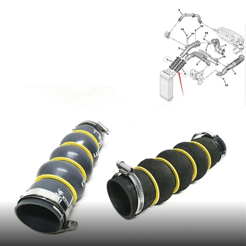 for 308CC SW 3008 C4 BERLINGO 3 4 5 Intercooler Connecting Exchanger Air Pipe 0382NP 0382NN