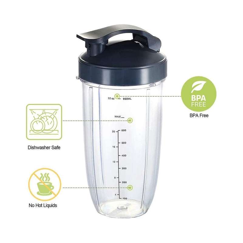 for 32oz Cups and Flip Top to Go and Parts Extractor Blade for 600w/900w Blenders