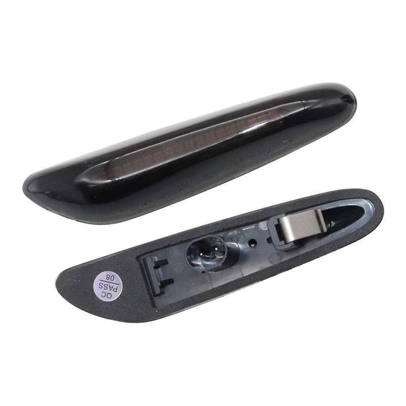 for 328i E90 E91 E92 E93 E46 E60 Smoked LED Side Marker Light Sequential Turn Signal Lamp X2