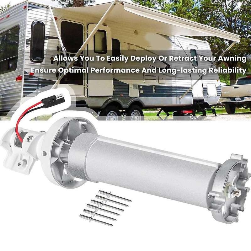 for 3310423.209B Torsion Assembly Rh White for 9100 Power Patio RV Awning Motor 12V DC Extension Dr