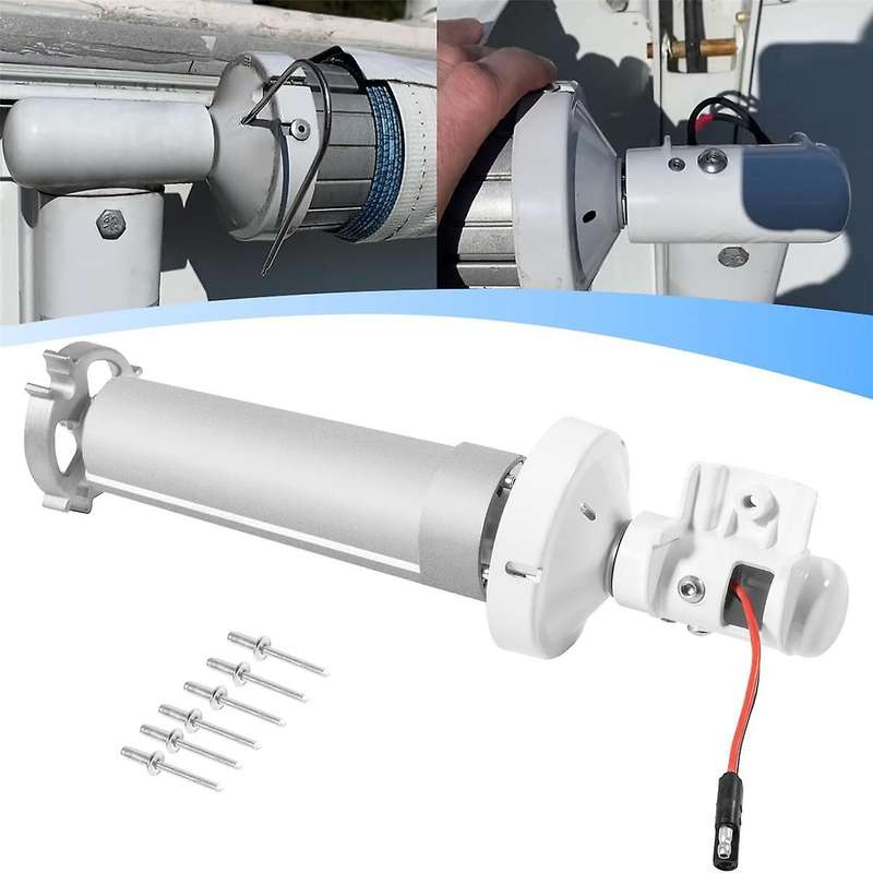 for 3310423.209B Torsion Assembly Rh White for 9100 Power Patio RV Awning Motor 12V DC Extension Dr
