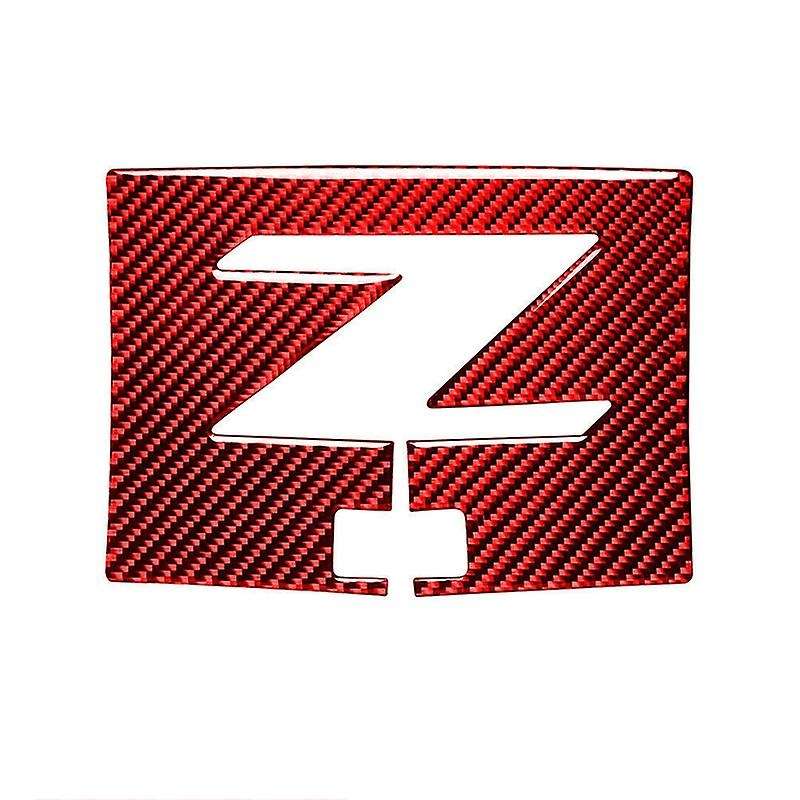 for 350Z 2003-2009 GPS Navigation Panel Cover Trim Sticker Interior Accessories Red Carbon Fiber
