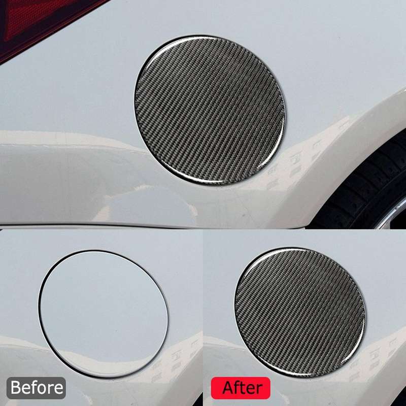 for 350Z 2003-2009 Fuel Cap Stick Oil Tank Cap Cover Trim Carbon Fiber Accessories