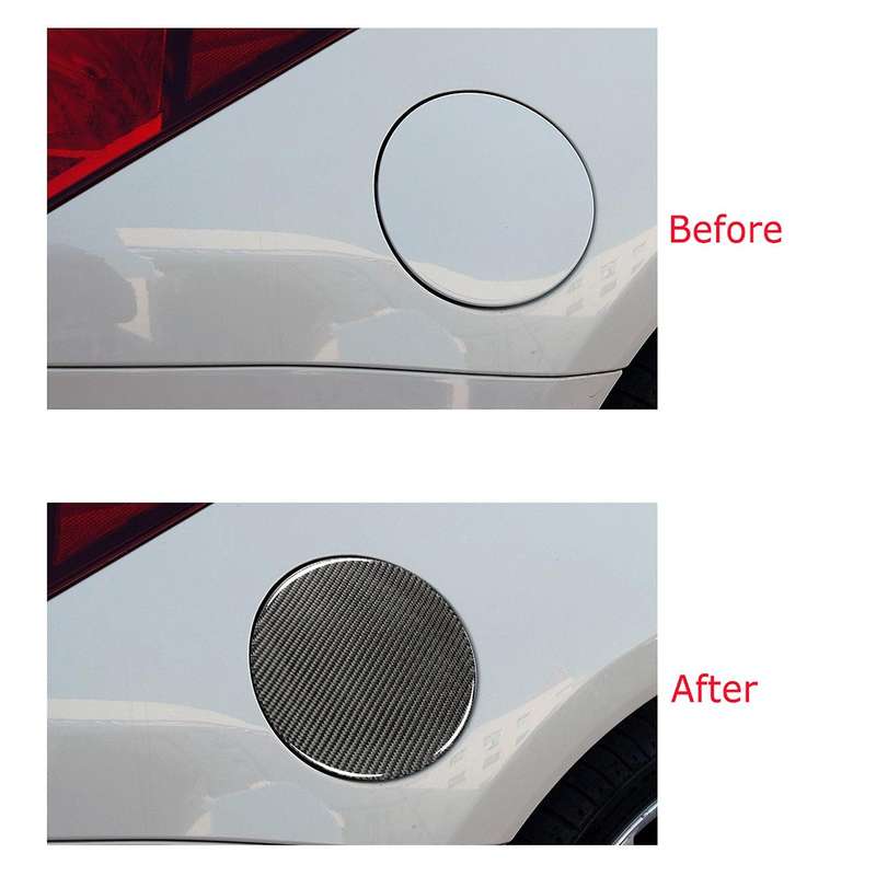 for 350Z 2003-2009 Fuel Cap Stick Oil Tank Cap Cover Trim Carbon Fiber Accessories