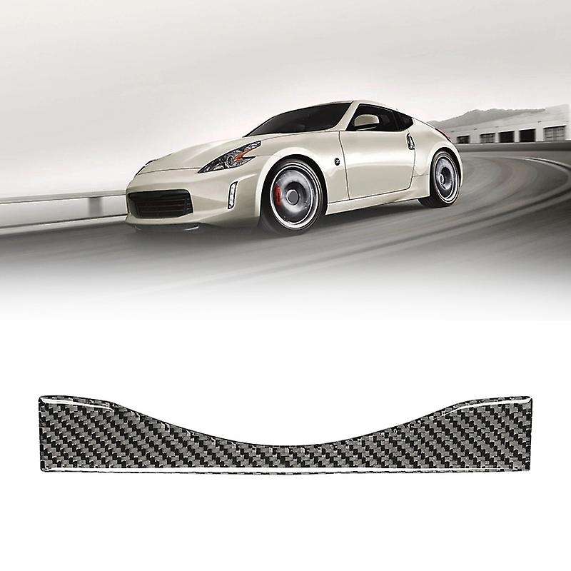 for 370Z 2009-2020 Carbon Fiber Auto Navigation Control System Panel Sticker Interior Accessories Bl