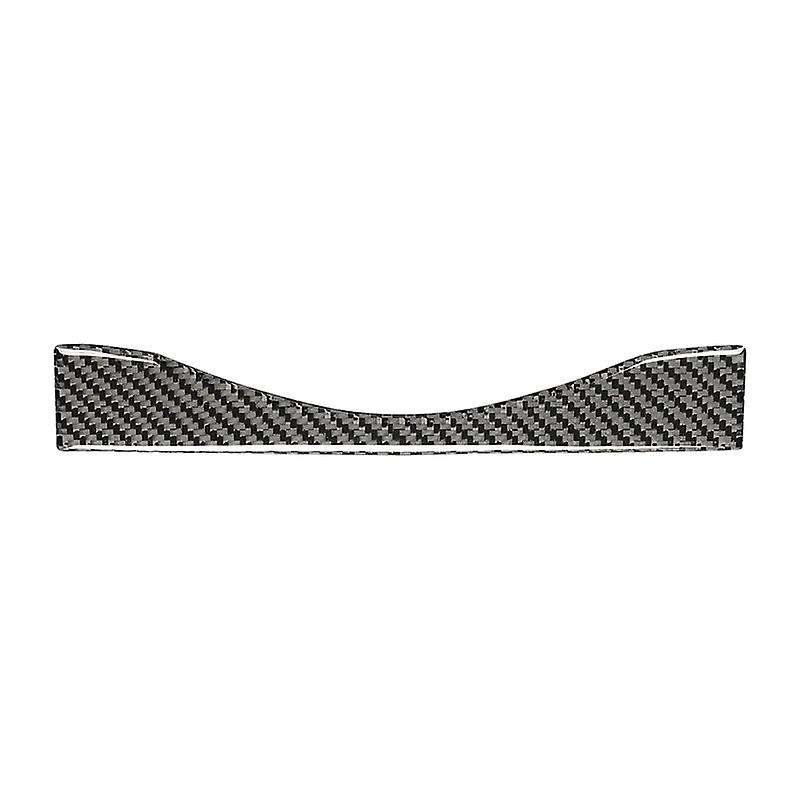 for 370Z 2009-2020 Carbon Fiber Auto Navigation Control System Panel Sticker Interior Accessories Bl