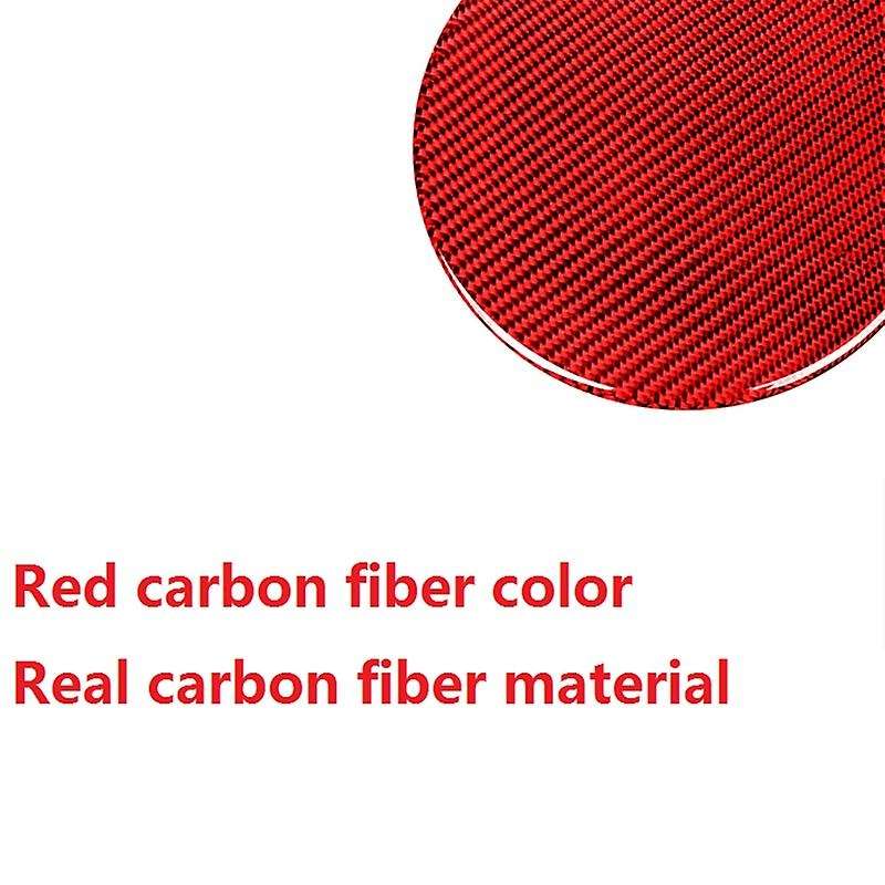 for 350Z Z33 2003-2009 Red Carbon Fiber Sticker Fuel Tank Cap Cover Trim Decorative Car Modified Acc