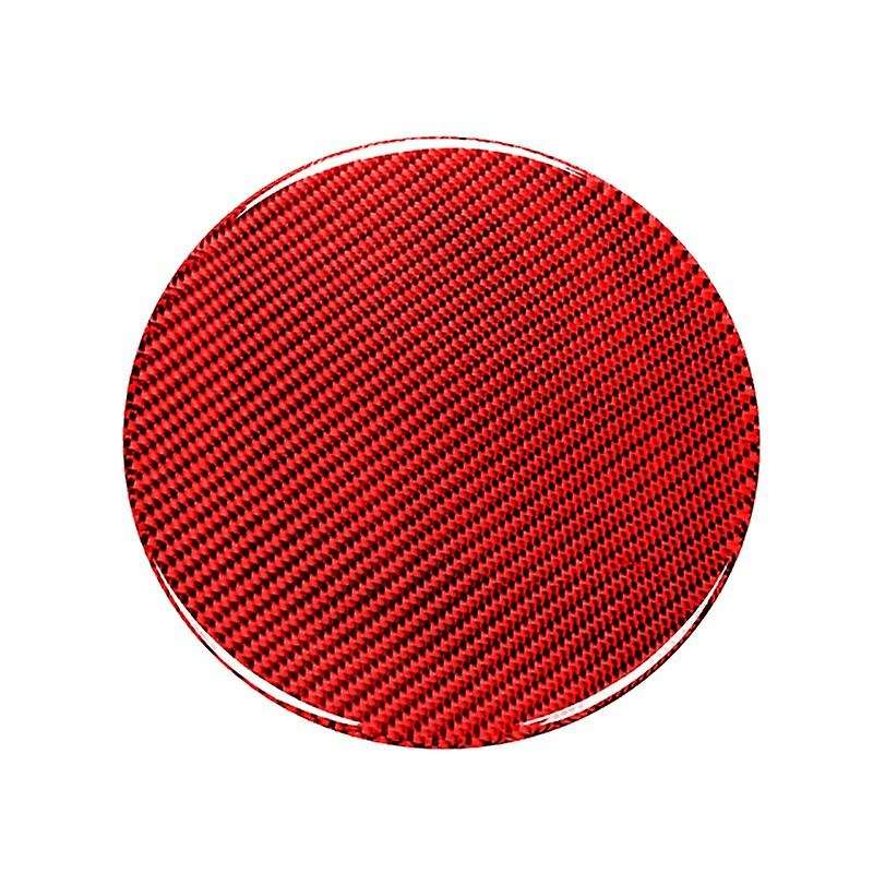 for 350Z Z33 2003-2009 Red Carbon Fiber Sticker Fuel Tank Cap Cover Trim Decorative Car Modified Acc