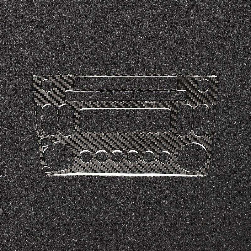 for 350Z Z33 2003-2009 Carbon Fiber Radio CD Player Control Button Panel Sticker Black