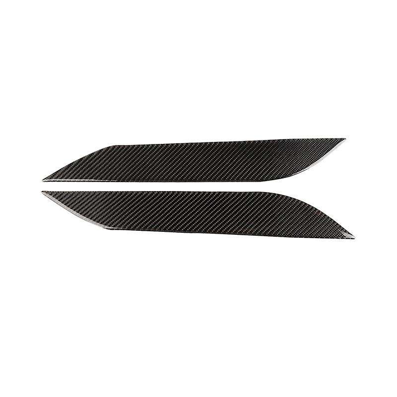for 350Z Z33 Fairlady 2003-2009 Headlight Eyebrows Eye Lid Cover Trim, Carbon Fiber Headlight Eyelid