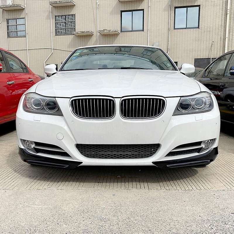 for 3-series E90 E91 320i 330i 2009-2012 Glossy Black Front Bumper Lip Angle Diffuser Splitter Spoi