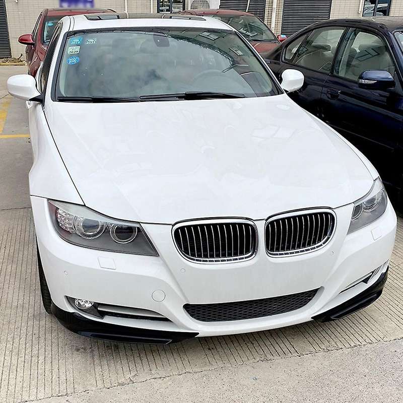 for 3-series E90 E91 320i 330i 2009-2012 Glossy Black Front Bumper Lip Angle Diffuser Splitter Spoi