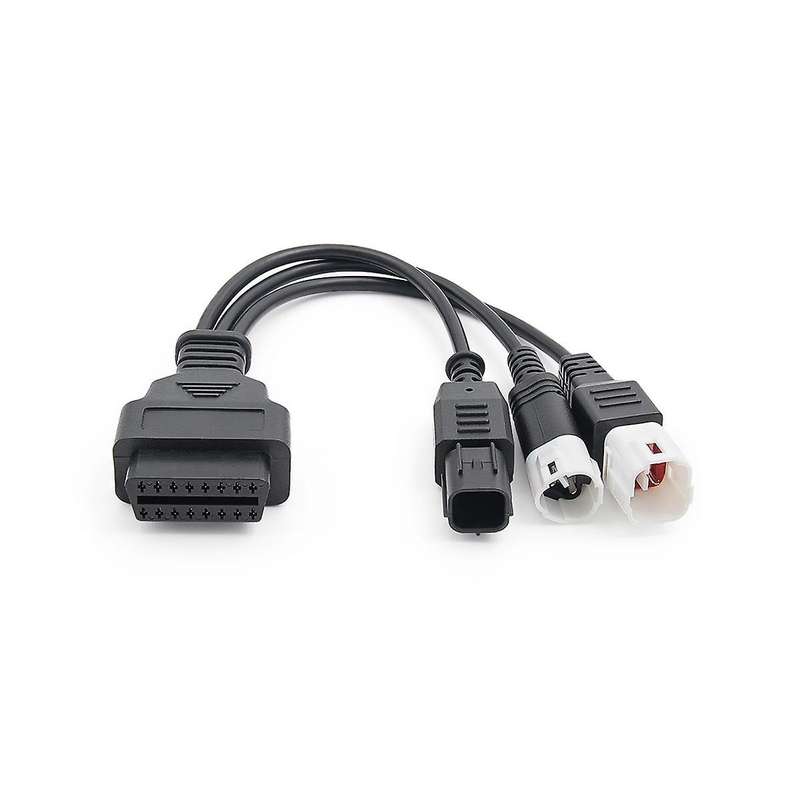 for 3pin/4pin 6pin Motorcycle Obd Diagnostic Canbus Connector Cable Obd2 3 In1 Plug Cable Adapter